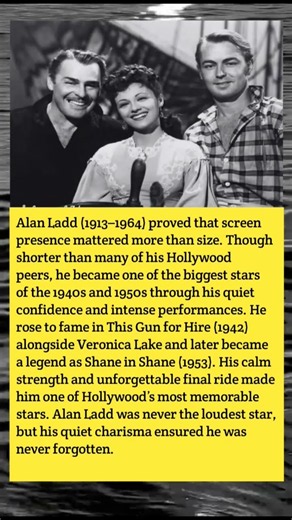 Alan Ladd: The Quiet Hollywood Star Who Became a Legend 🎬