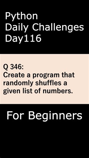 Python Daily Challenges Day116 For Beginners #programming #python #beginners