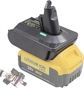 V6 Battery Adapter for Dyson, V6 Battery Replacement for Dewalt 20V Battery to Replace Dyson V6 Battery,V6 Batteries Replacement Adapter for Dyson Cordless Vacuum Cleaners (Adapter Only