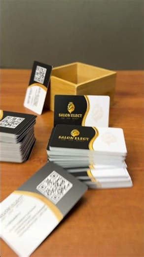 ATM Curve Corner With QR Code Print, Salon VisitingCard Design and Prints - Contact No: 99520 80951