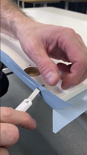 dc fix kitchen makeover using Matt Heritage Blue vinyl design