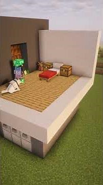Minecraft Modern House Tutorial 🏠 (White & Glass Design) #minecraft