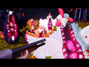 KILLER ALIEN ZOMBIE CHICKENS?! (Indie Horror) - Full Game + Ending - No Commentary