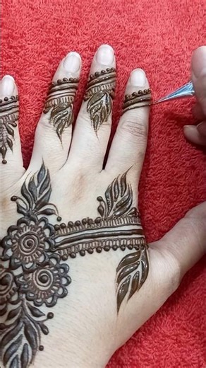 Simple Arabic mehedi Design #mehndi #henna #dubai #style #fashion #song #mehandi #farheenscreation