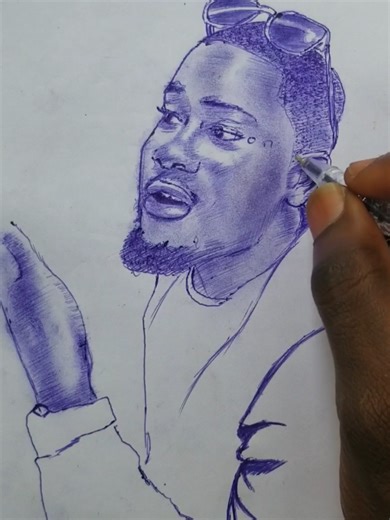 Replying to @becky.beauty81 Sketching an African star Clinton Joshua #howtodraw #drawingtutorial #sketchiongramz #fyppage #fyp