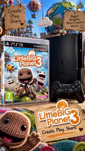 LittleBigPlanet 3 — Four Heroes, One Creative World 🎮🧵 #littlebigplanet