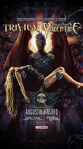 Tickets are flying for The Poisoned Ascendancy Tour — come help us celebrate the 20th anniversary of our album ‘Ascendancy’ and Bullet for My Valentine’s ‘The Poison’ as we play both in full. See you soon. | Trivium | Facebook