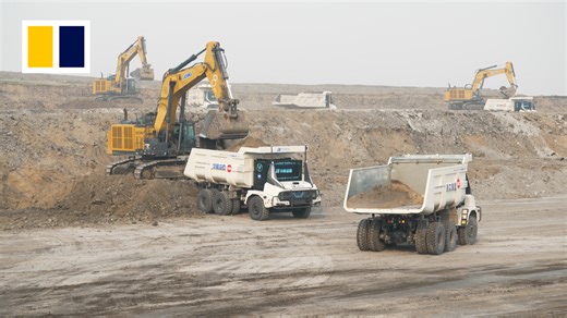 111K views · 1.1K reactions | The world’s largest fleet of driverless electric mining trucks is now in China’s province of Inner Mongolia. | South China Morning Post | Facebook