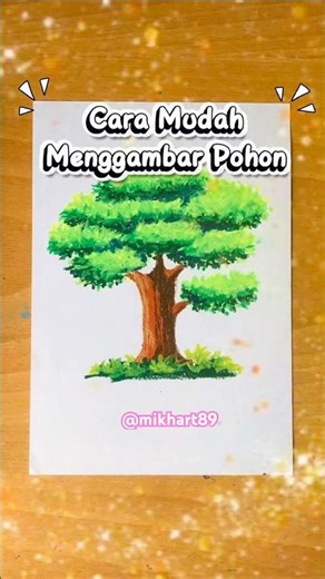 Easy Ways to Draw Trees for Beginners - How to draw trees for beginners with oil pastels