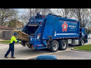 Spring Cleanup 2021: Republic Services Mack LEU Heil Rear Loader Garbage Truck