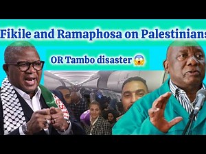 What’s Really Going On?😱🤯 Mbalula & Ramaphosa React to 160 Palestinians Landing at OR Tambo airport