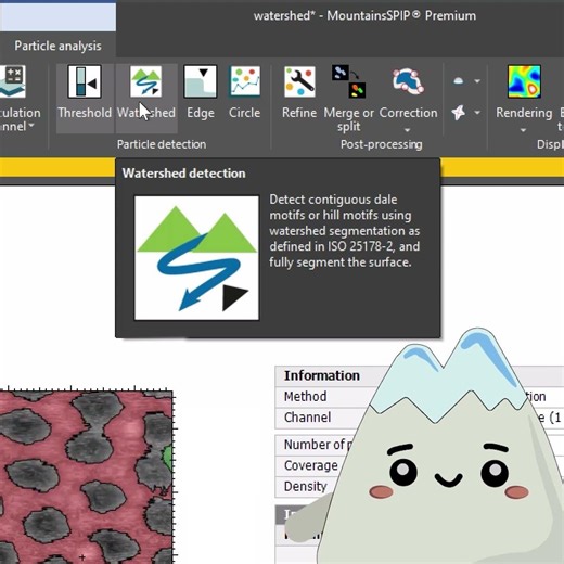 How to detect particles in microscopy data #MountainsSoftware #ParticleAnalysis #DigitalSurf