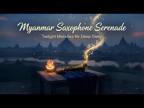 Myanmar Saxophone Serenade - Twilight Melodies For Study | Relax | Sleep