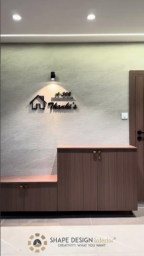Flat Entrance interior l Shape Design Interior l Jamnagar l Gujrat