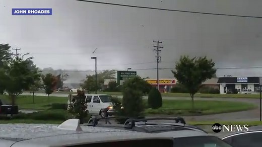 Tornado destroys buildings in Virginia