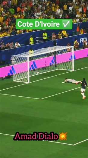 Amad Dialo 💥 gave the only winning goal for Cote D'Ivoire ✅ #football #viralvideo