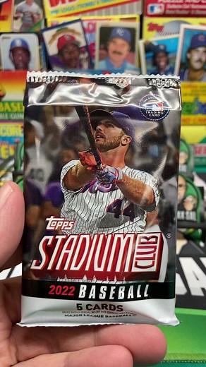 2022 Topps Stadium Club Baseball Blaster Box Packs Unboxing