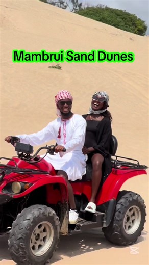 Bumpy rider 😁🤗 Mambrui Sand Dunes.