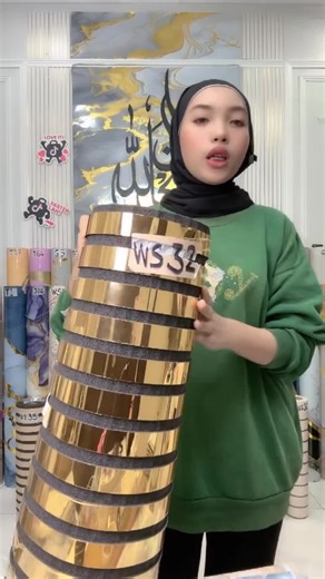 EASYDECO 60CM X3M Flexi Marble Sheet Peel & Stick / Wood Grain Wallpaper / NEW 3D GOLD Fluted Foam Stripe Wallpaper