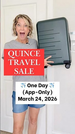 Travel Sale With Quince App March 24, 2026 / One Day Only