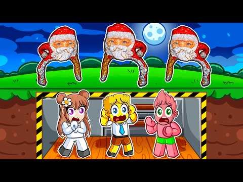 WE BUILD A BUNKER to HIDE from GOO GOO GAGA MONSTERS in ROBLOX!