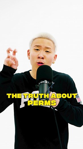 Believe it or not, perms don’t permanently damage your hair! Let's break down this misconception and set the record straight 🤭 #perm #hairperm #curlyhair #straighthair #barbershop #hairstyles #menshair