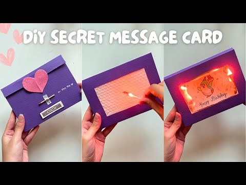 DIY Secret Message Card 🔥 | Surprise Fire Card Idea | Happy Birthday Card For Boyfriend/Bestfriend