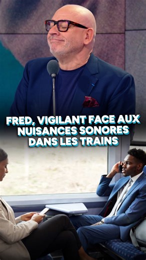 🚅 "Le train part, au bout de 10mn, un jeune regarde une vidéo à fond... Je lui ai demandé de mettre un casque... 15mn après un autre jeune en visio ! Donc le gros c**, c'est moi dans l'histoire... N'empêche, les gens étaient d'accord !" : l'anecdote de Fred Hermel sur les nuisances sonores dans le train #transport #train #bruit #comportement | Estelle Midi