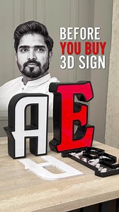 3D Signboard Quality Comparison | Budget vs. Premium Letters Not all 3D letters are made the same! In this video, we compare two letters from the same design category — both with powder-coated metal walls and acrylic faces — but different backs: ✔️ One uses strong metal with welded base and paint finish. ✔️ The other uses glued PVC foam sheet. See the build quality side by side. Know what you're paying for before you order! 📲 WhatsApp: 923219450770 🌍 Delivered globally from Pakistan — trusted 