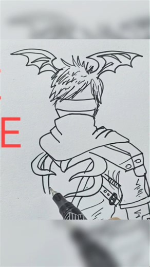 how' to draw Free fire bundle Free hand drawing easy #drawing #howtodraw #shortsviral #shortsfeed