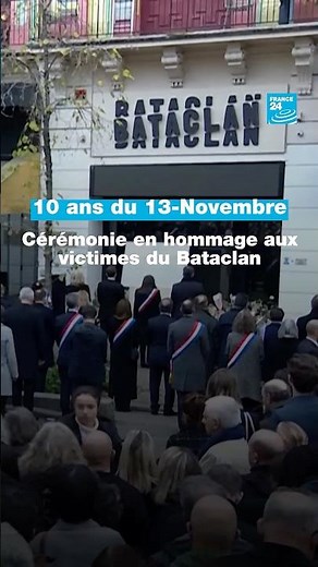 13-Novembre : cérémonie en hommage aux victimes du Bataclan • FRANCE 24