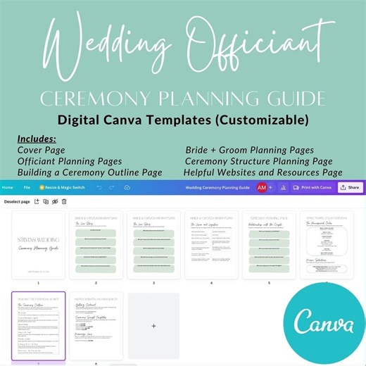 Wedding Ceremony Planning Guide - Etsy