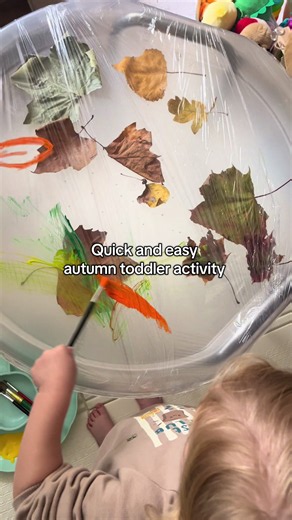 Quick & Easy Autumn Toddler Activity: Tuff Tray Sensory Play