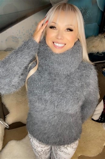 Gray Angora 200cm/80 Inch Turtleneck Sweater - Etsy Canada