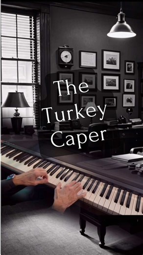 The Turkey Caper - A Thanksgiving Noir 😀 #filmnoir #thanksgiving #piano #oldmovies #blackandwhitefilms