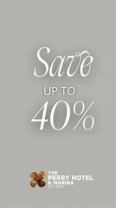 Escape the ordinary and indulge in unparalleled luxury. Unlock up to 40% off stays & a daily $25 dining credit at The Perry Hotel. | The Perry Hotel & Marina Key West | Facebook