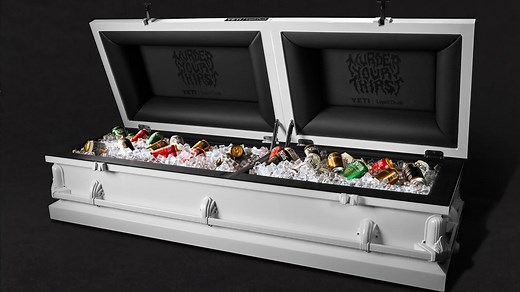 Yeti’s Gigantic, Coffin-Shaped Liquid Death Cooler Must Be Seen to Be Believed | Gear Patrol