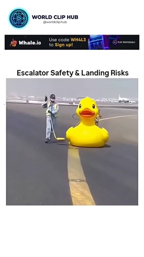 WORLD CLIP HUB on Instagram: "This video captures the underestimated risks of using escalators in busy transit stations and malls. While they appear simple, escalators move at a constant speed that requires precise timing, especially at the metal "comb plates" where most accidents occur. Public safety studies highlight that slips and falls are frequently caused by rushing, carrying items in one hand, or improper footwear with smooth soles. The motion blur in the clip reflects sudden instability 