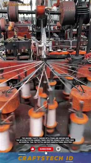 Thread Rope Making Machine for Efficient and Consistent Textile Production Process #machine