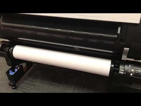 How to load paper into the imagePROGRAF TX-3000 or TX-4000 printer. 2nd roll system is shown.
