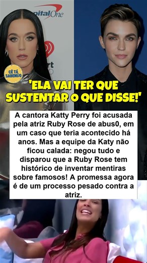 POLÊMICA! Katty Perry rebate acusação de Ruby Rose e promete processo! #katyperry #rubyrose #fofoca