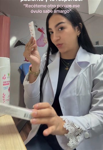 Receta de óvulo vaginal: cuando el paciente dice que sabe amargo