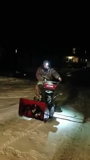 First test with the snowblower sulky