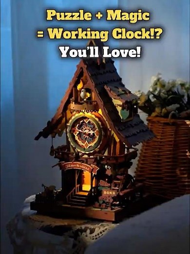 Magical Puzzle That Becomes a Working Clock! 🕰️ DIY 3D Cuckoo Clock