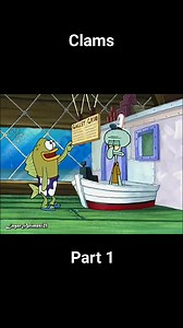 32K views · 548 reactions | Spongebob SquarePants | Clams | Part 1 #spongebobsquarepants #spongebob #patrickstar #squidward #kartun #animasi #viral #fyp | Pecinta Kartun | Facebook