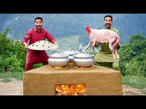 HYDERABADI MUTTON DUM BIRYANI | India Most Royal Goat Biryani Recipe | Pot Cooked Mutton in Village