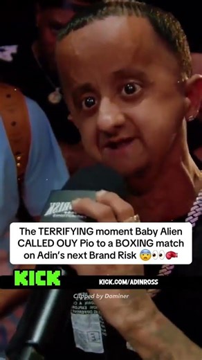 The TERRIFYING moment Baby Alien CALLED OUT Pio to a BOXING match 😨👀🥊 #adinross