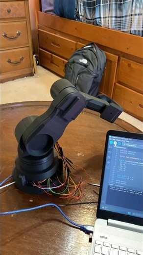 3D Printed Robotic Arm Testing Coordinates #roboticarm #robot #engineering #robotics