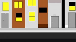 Animation Buildings Passing By On Street Stock Footage Video (100% Royalty-free) 3435377755 | Shutterstock