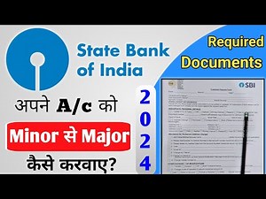 SBI Me Account Ko Minor Se Major Kaise Kare | how to convert minor account to major in sbi bank |